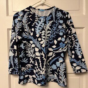 J McLAUGHLIN Catalina Cloth Top Size S